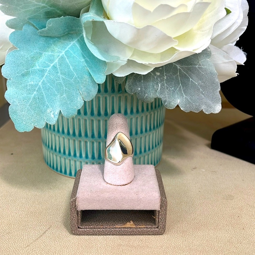 Solid Silver(925) Ring-Modern Style Size 7 - image 1